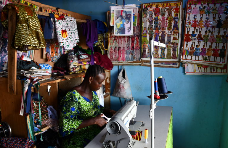 Rosalie in her workshop