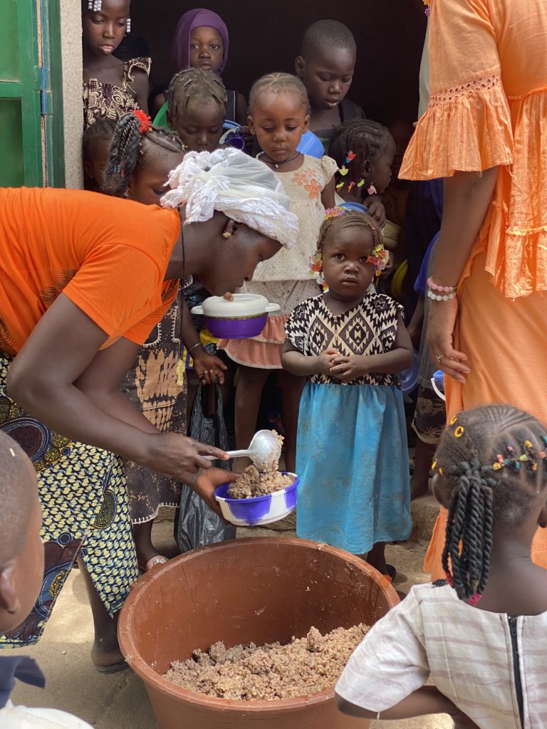 Children play at an ICMC-supported Child Friendly Space in Burkina Faso